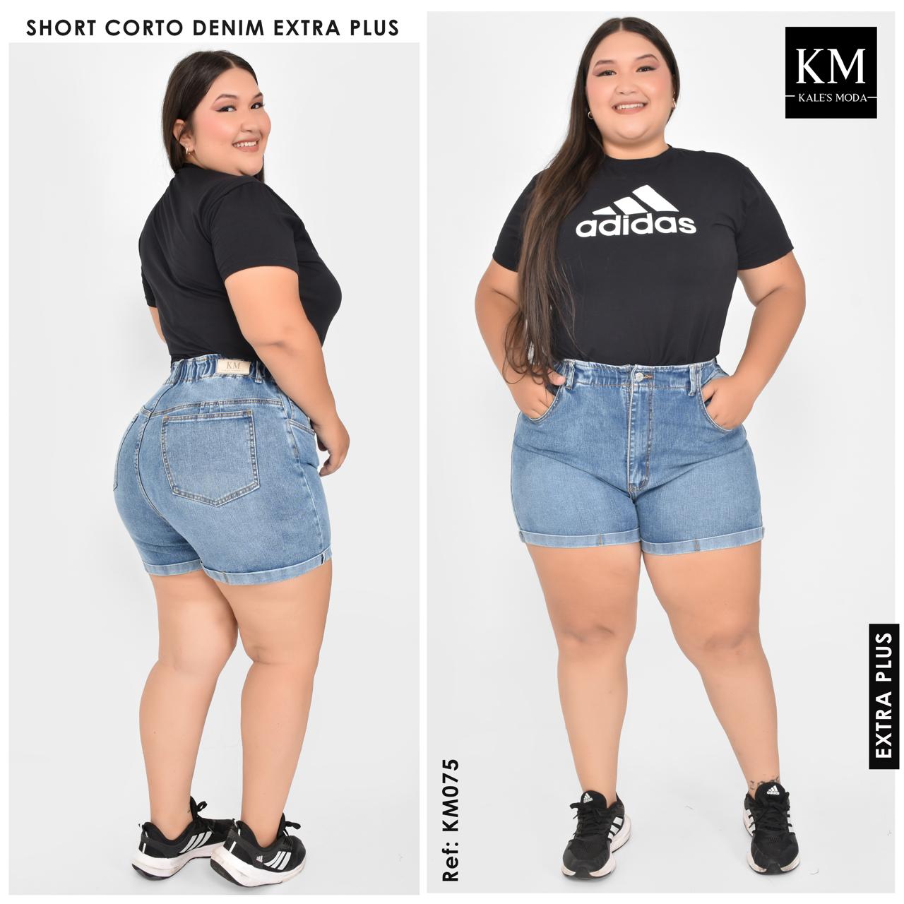 SHORTS PRETINA CAUCHO TALLA PLUS REF:KM075