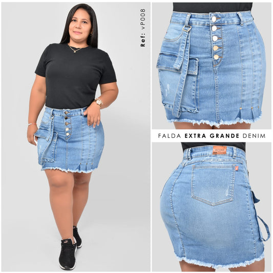 FALDA CARGO TALLA PLUS REF:VP008