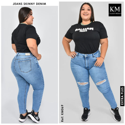 JEANS SKINNY TALLA PLUS REF:KM069