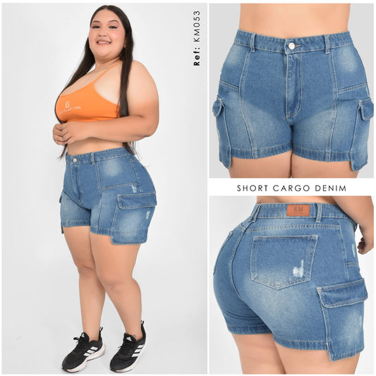 SHORTS CARGO TALLA PLUS REF:KM053