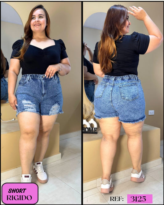 SHORTS PRETINA CAUCHO TALLA PLUS REF:3125