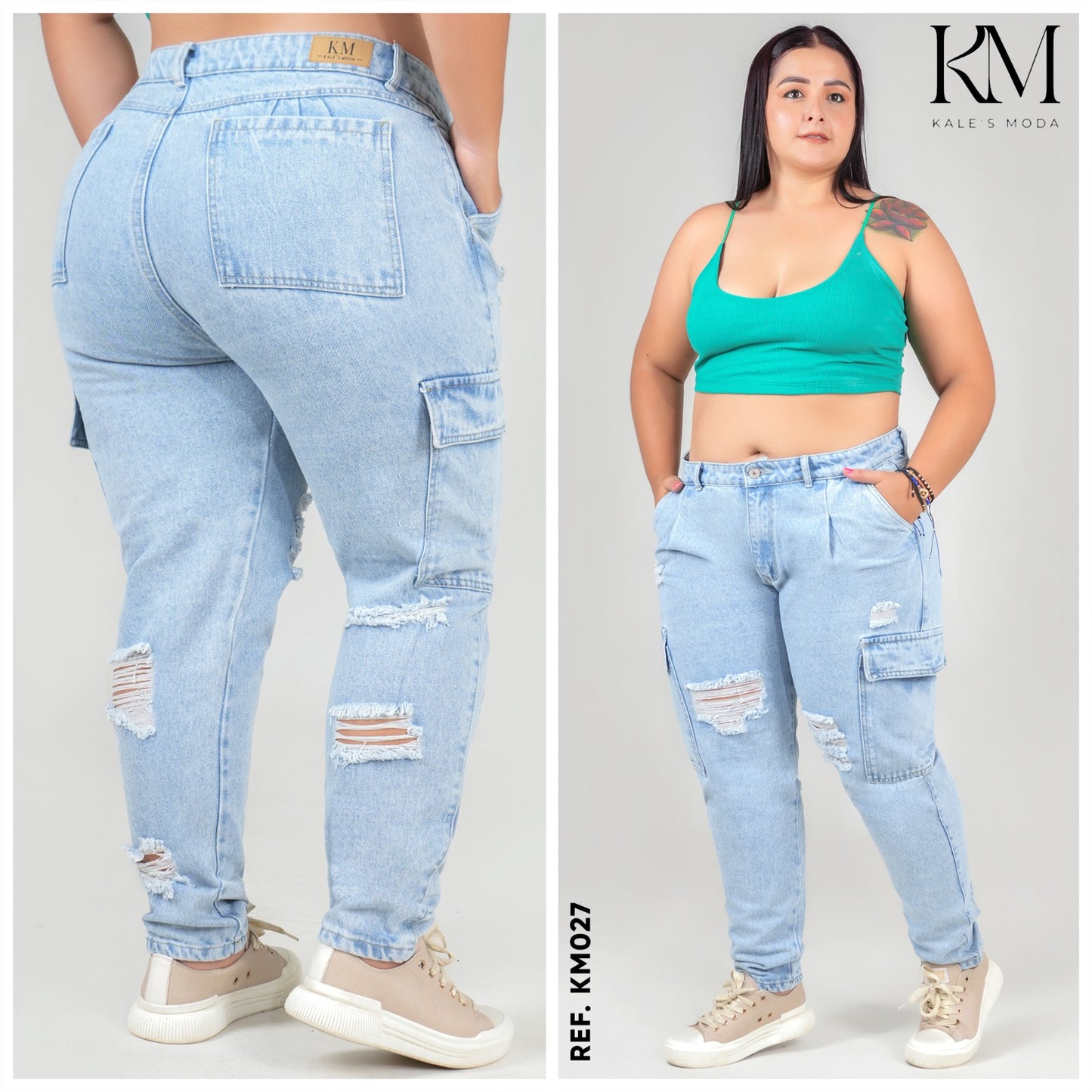 JEANS BOYFRIEND DESTROYER TALLA PLUS REF:KM027