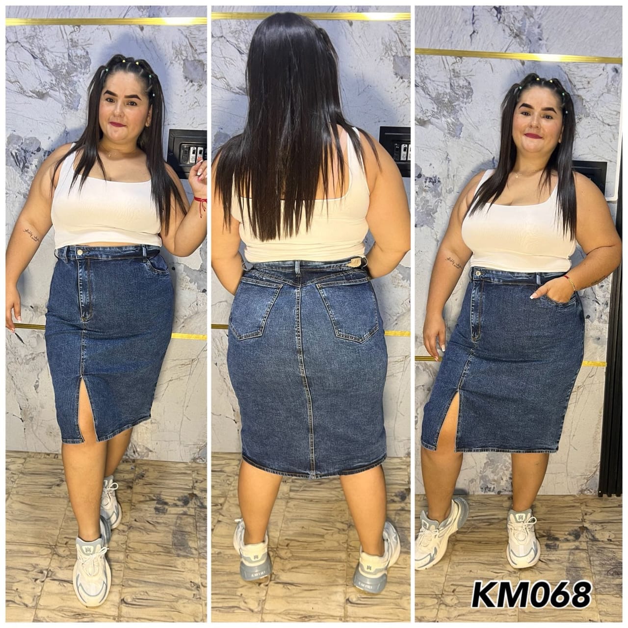 FALDA LARGA TALLA PLUS REF:KM068